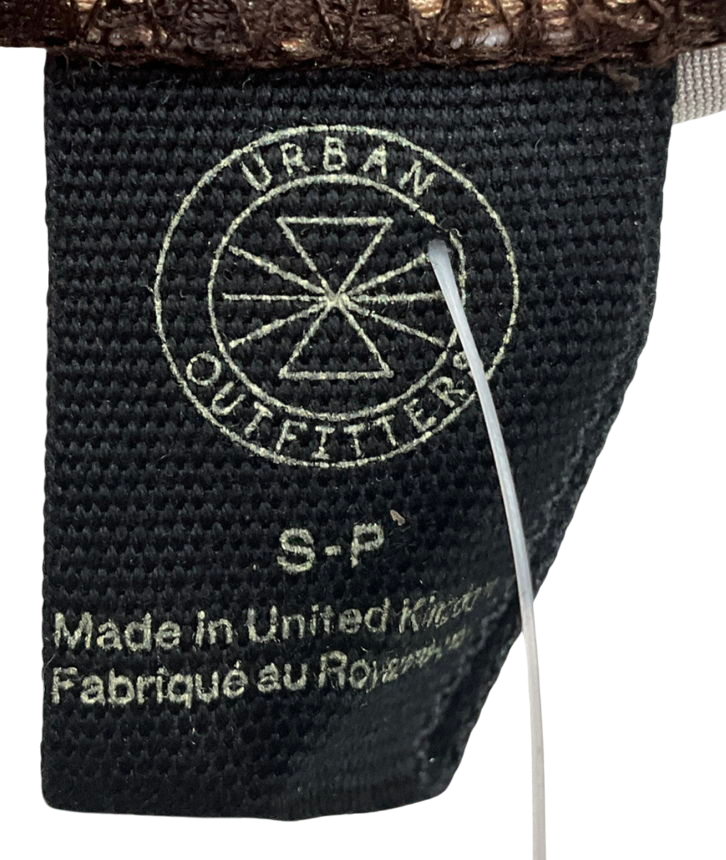 Urban Outfitters Brown Halterneck Swirl Mini Dress UK S