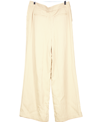 Oliver Bonas Beige Wide Leg Trouser UK 10