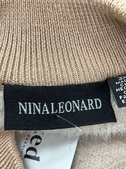 Ninaleonard Beige Marble Knitted Jumper UK XXXL