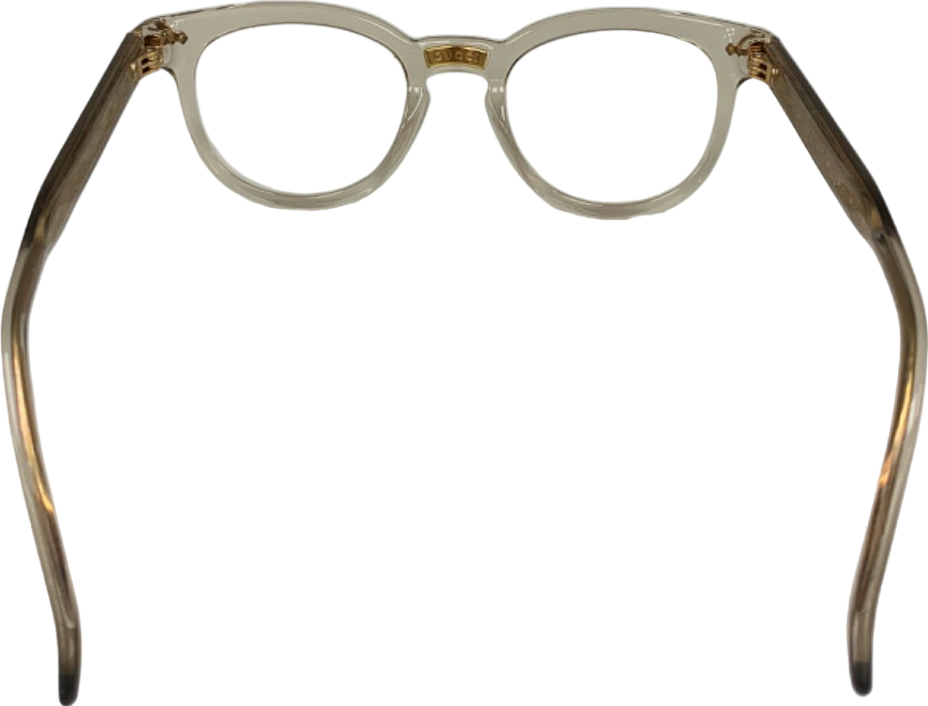 Gucci Clear Round Acetate Eye Glasses Frame