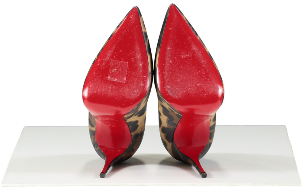 Christian Louboutin Brown Kate Leo 100 Pumps UK 3.5 EU 36.5 👠