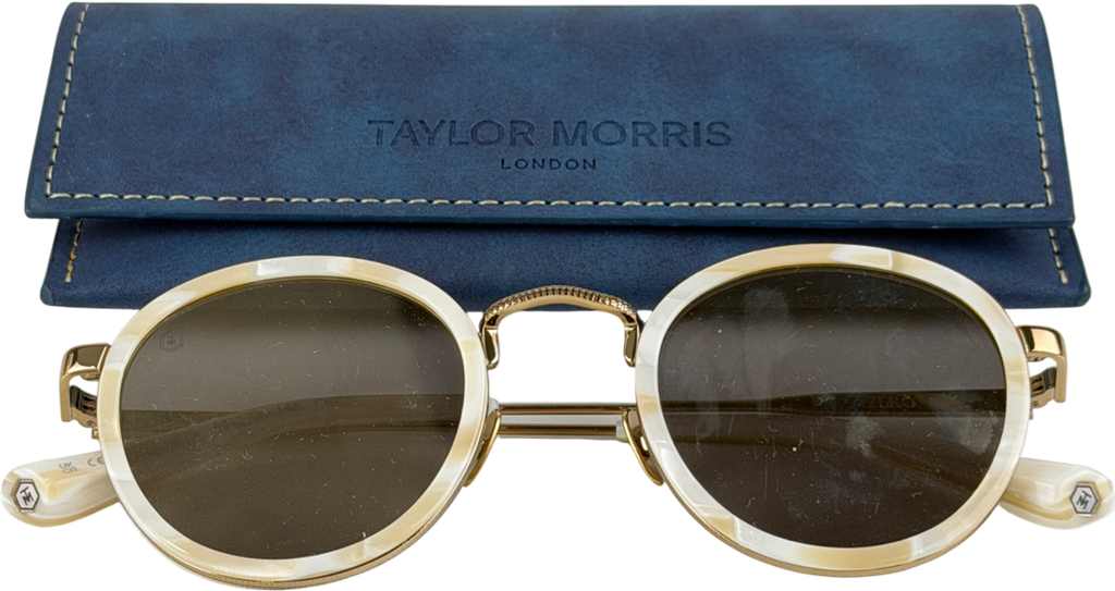 Taylor Morris Nude Zero Sunglasses In Ivory