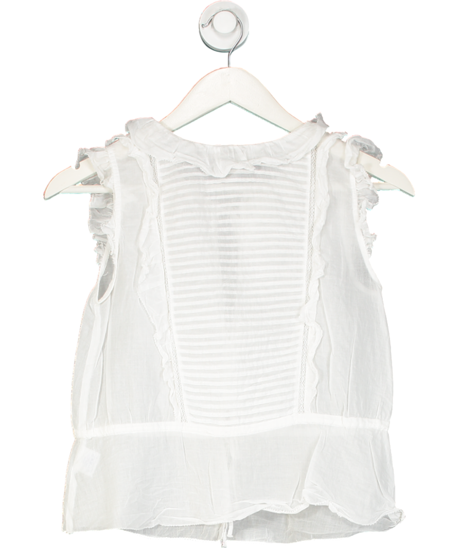 Brora White X Skye The Organic Cotton Blouse UK 6