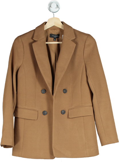 Talbots Camel Double-Breasted Blazer 0P UK 4