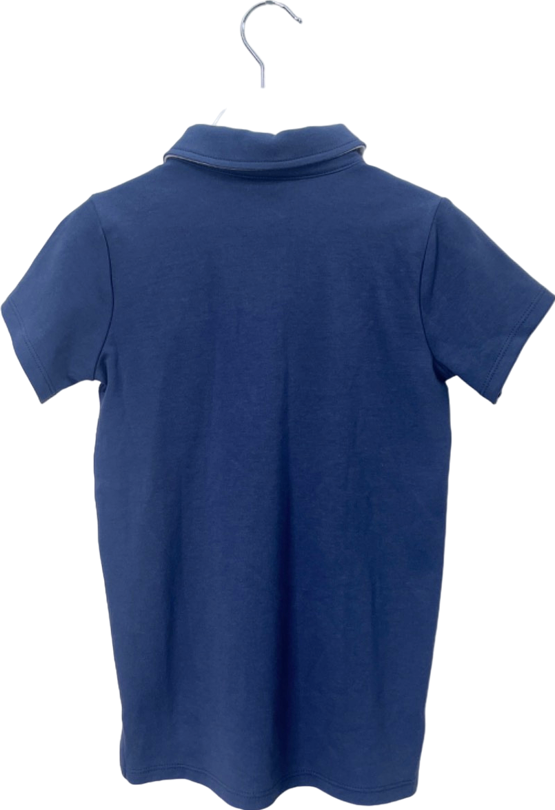 The Little White Company Blue Anchor Polo Top 4-5 Years