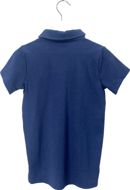 The Little White Company Blue Anchor Polo Top 4-5 Years