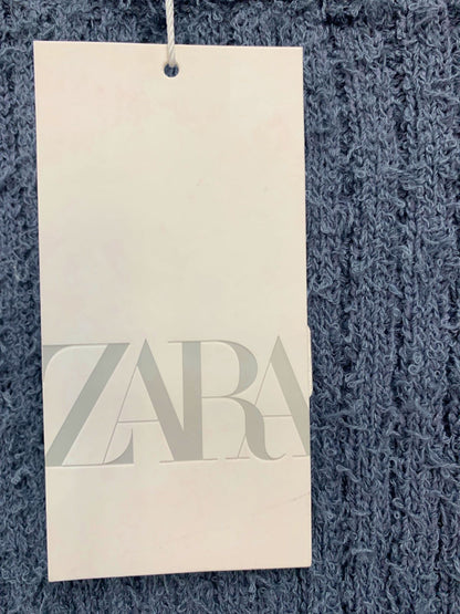 Zara Blue Textured Knit Dress UK S