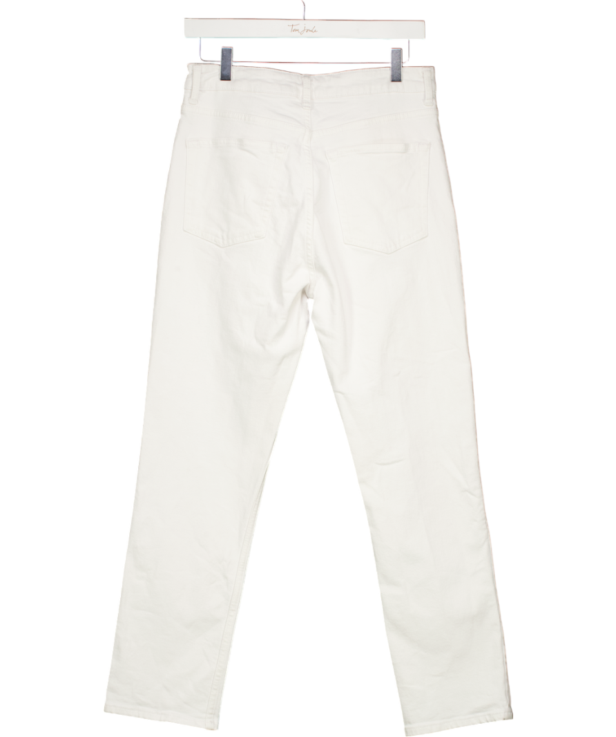 Topshop White High Rise Slim Straight Jeans L32 W30