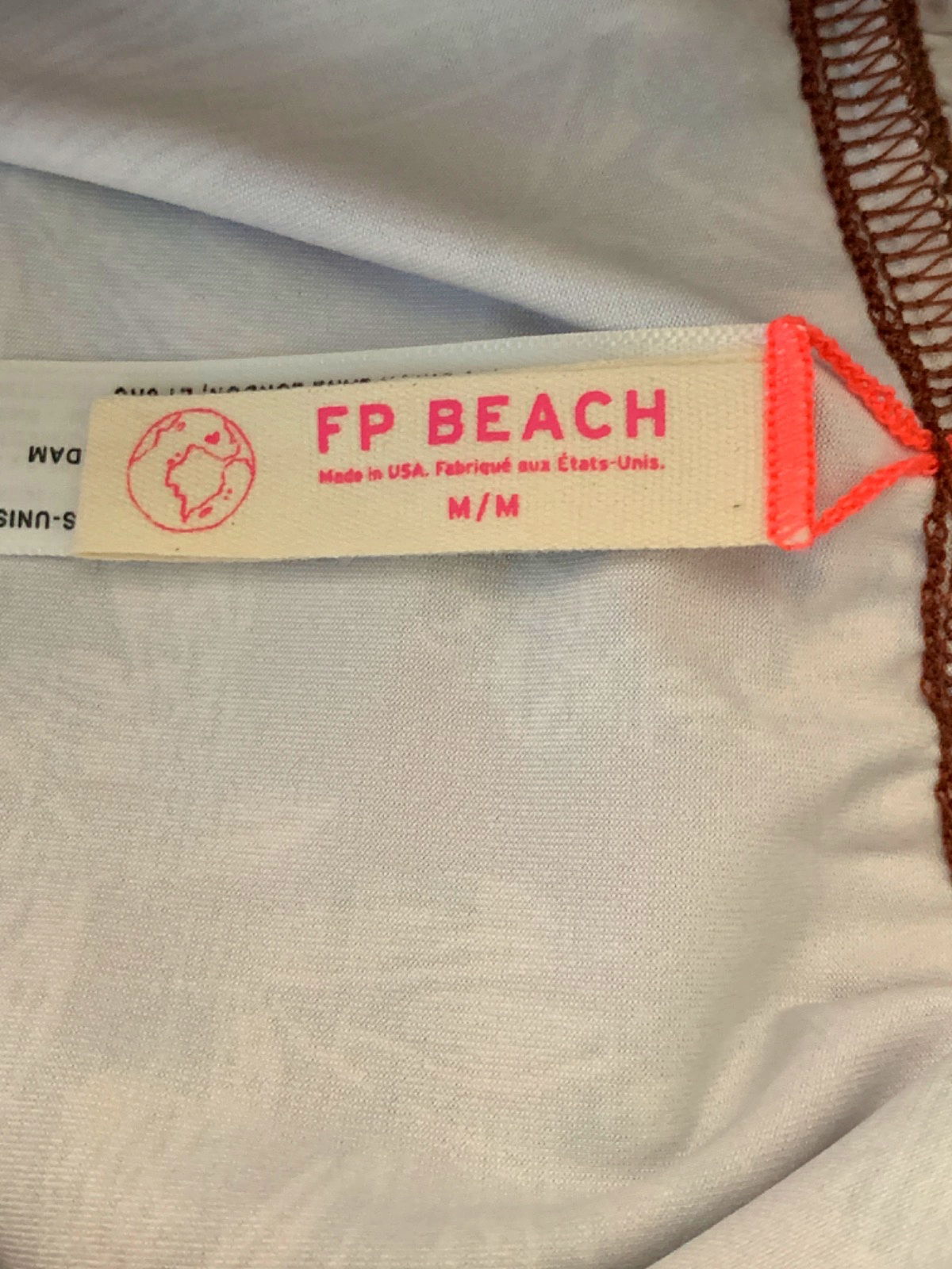 FP Beach Brown Floral Smocked Mini Swim Skirt M