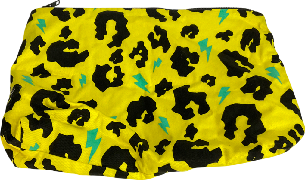 scamp & dude Yellow Fuchsia With Shadow Leopard Small Swag Bag