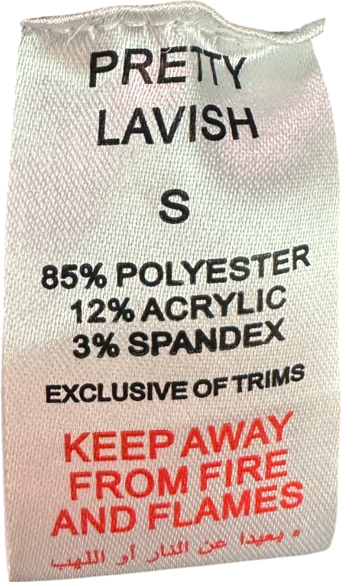 PRETTY LAVISH Grey Liberty V Neck Seam Knit Jumper UK S