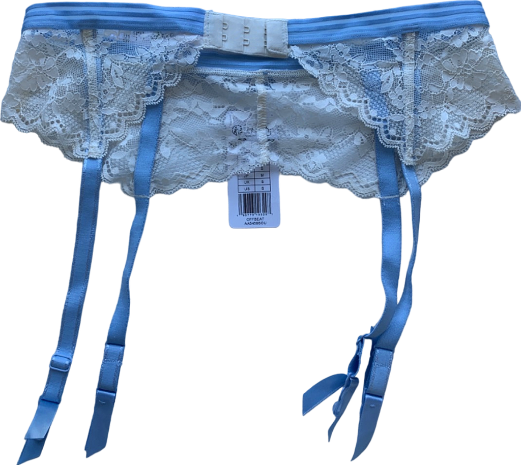 Freya Blue Lace Garter Belt Offbeat UK S