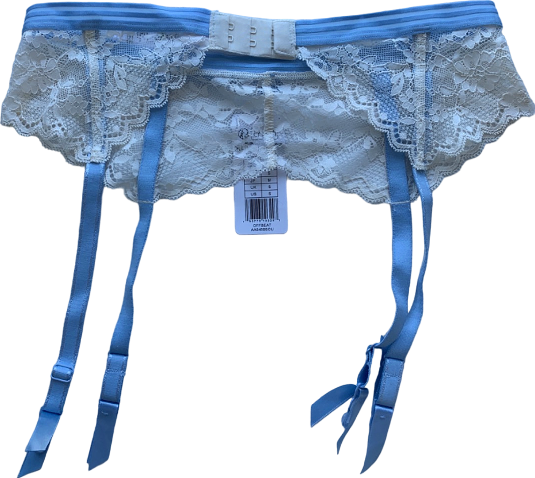 Freya Blue Lace Garter Belt Offbeat UK S