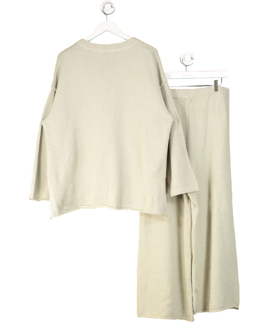 Free People Green Hailee Sweater Co-ord UK L