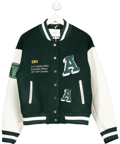 AXEL ARIGATO Green Illusion Varsity Jacket UK L