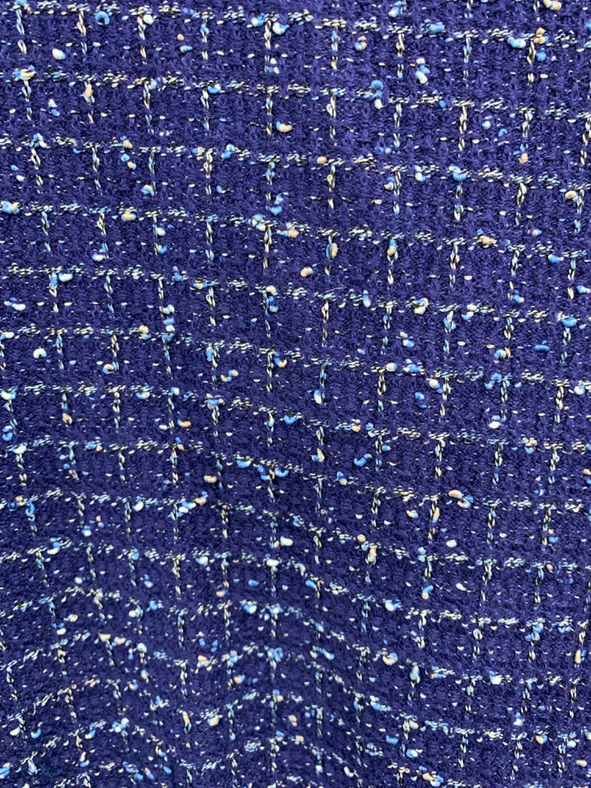 J.McLaughlin Blue Tweed Cardigan UK M