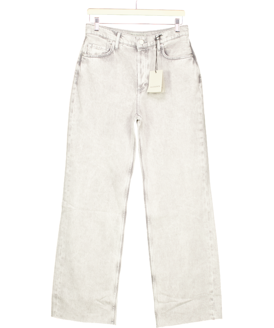 AllSaints Grey Wendel Straight Leg Denim Jeans W27