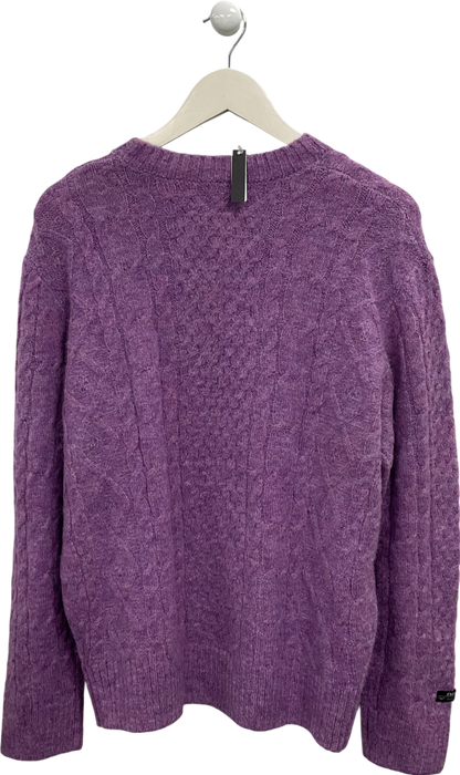 Urban Outfitters Purple True Cable Jumper UK L