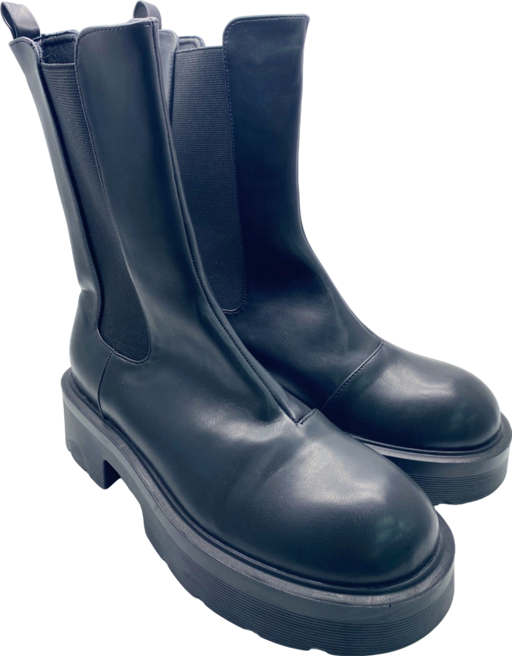 RAID Black Chunky Chelsea Boots UK 8 EU 41 👠