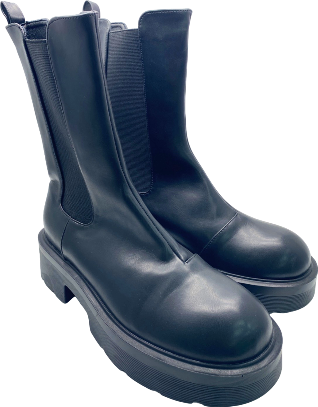 RAID Black Chunky Chelsea Boots UK 8 EU 41 👠