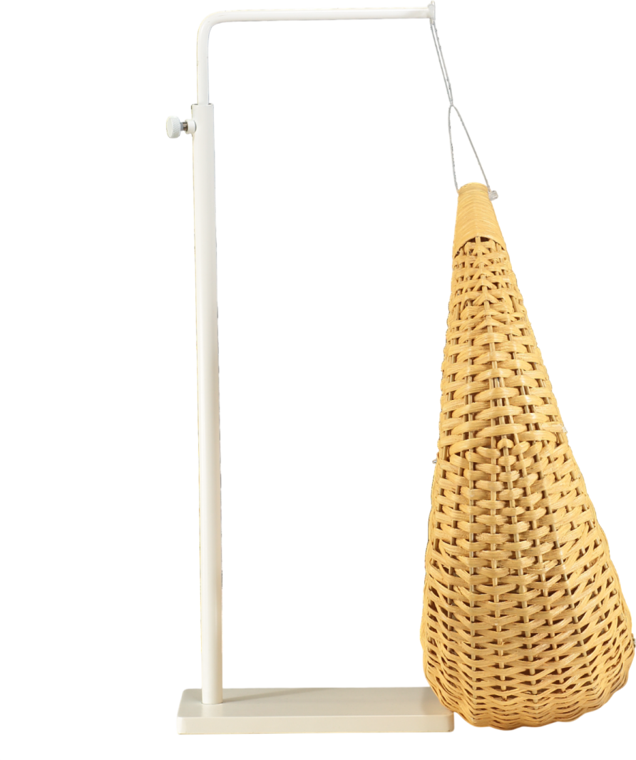 Cult Gaia Beige Taja Rattan Handbag