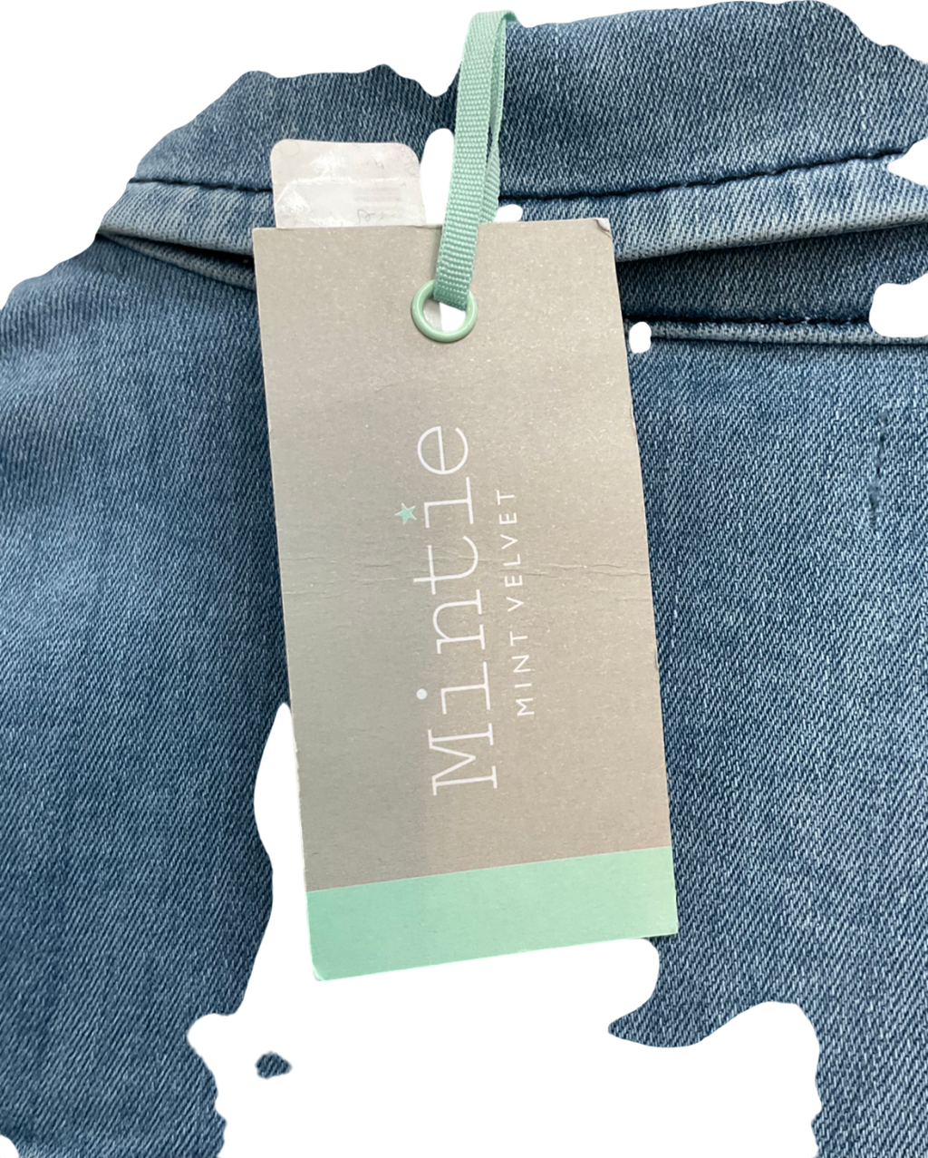 Mintie by Mint Velvet Blue Washed Denim Jacket 9 Years