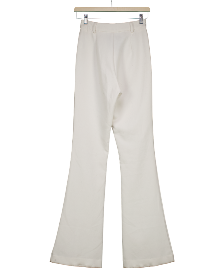 BOA White Wide Leg Suit Trousers UK XS