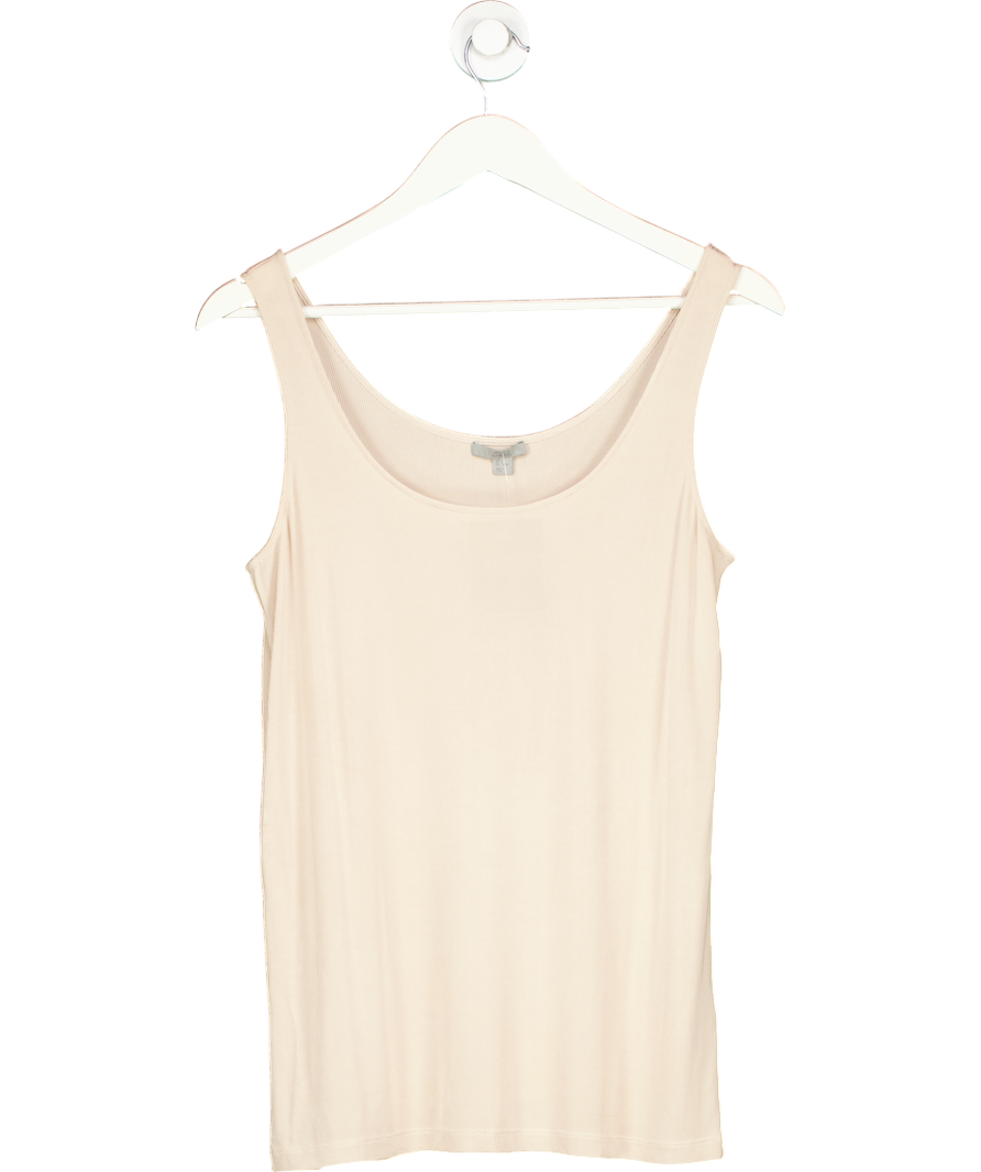 cos Nude Viscose Ribbed Tank Top UK S