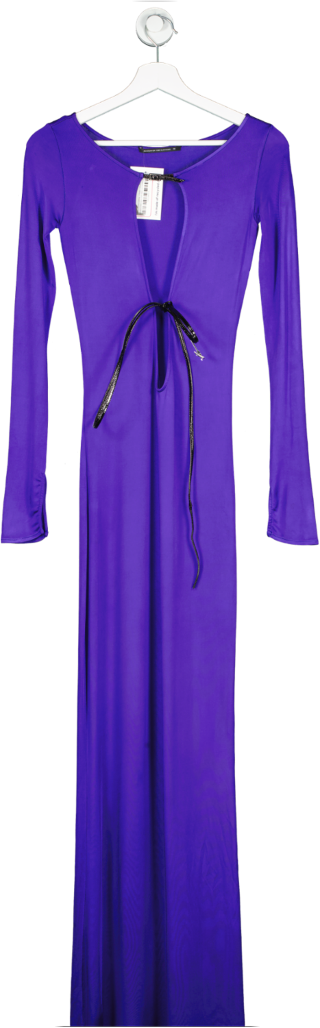 Museum of Fine Clothing Lolly Purple Jersey Long Dress UK 8
