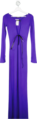 Museum of Fine Clothing Lolly Purple Jersey Long Dress UK 8