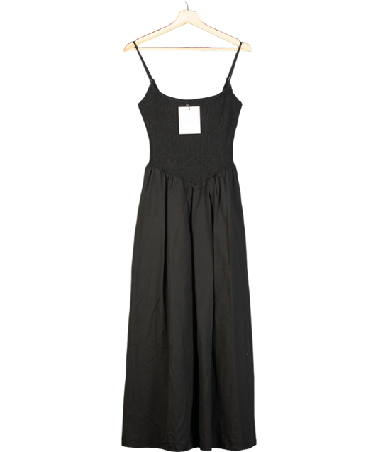 DISSH Black Milano Cotton Midi Dress UK 8