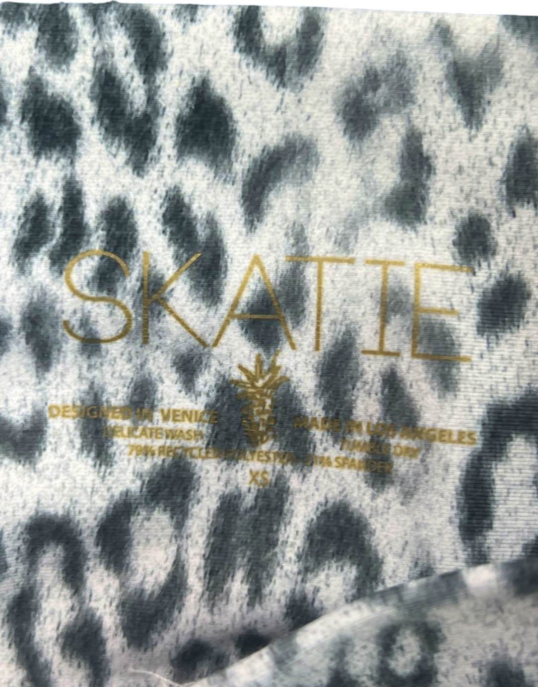 SKATIE Leopard Two-Piece Sports Set UK XS