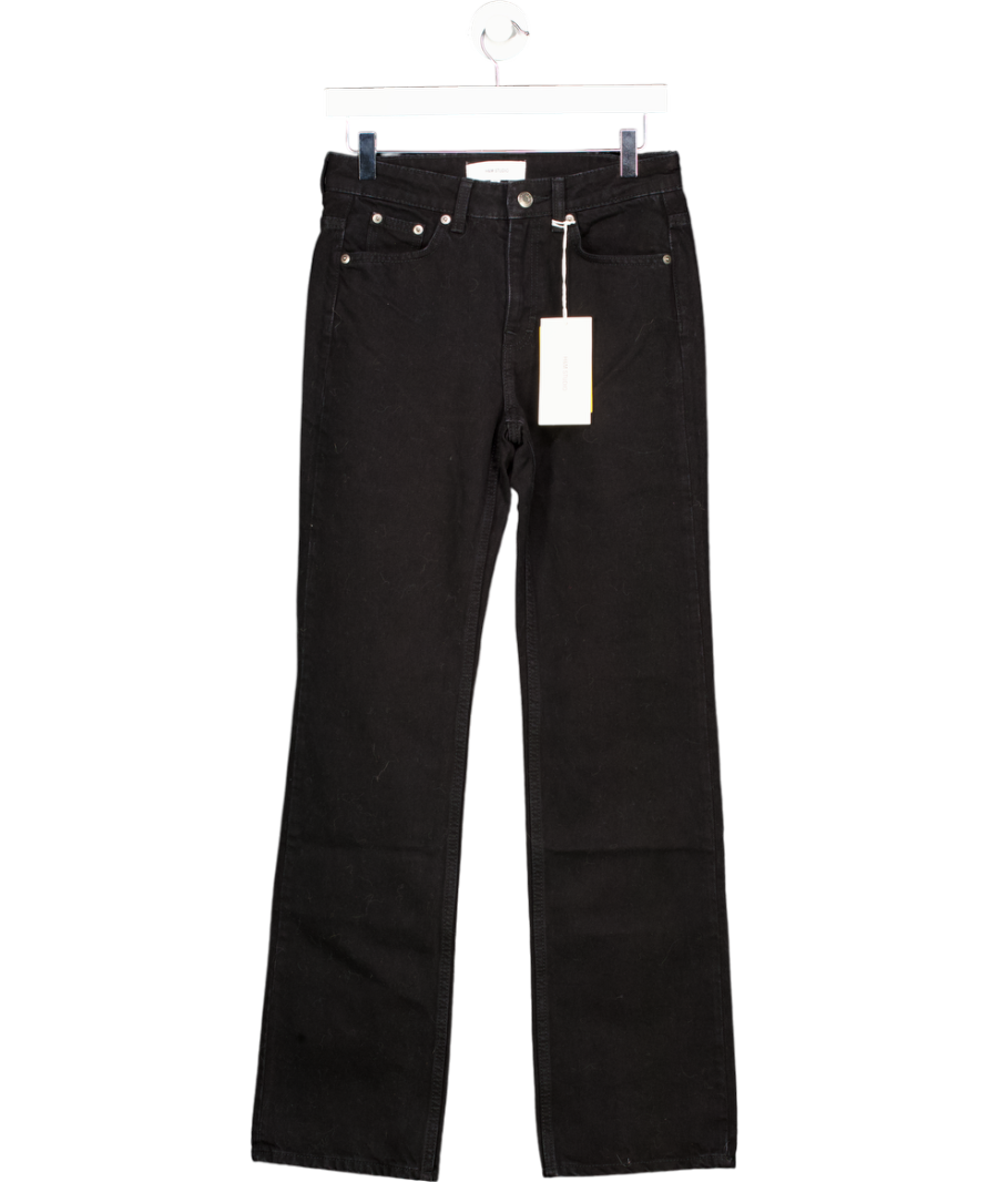 H&M Studio Collection Black Straight-leg Jeans UK 6