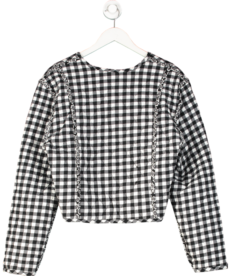 JD Williams Black Quilted Reversible Jacket UK M/L