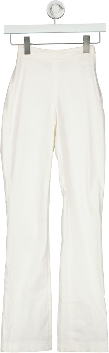 House of CB Cream Laurel Ivoy High Waisted Trousers UK XS
