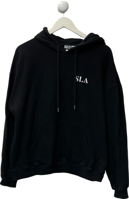 SLA the label Black Logo Hoodie UK S