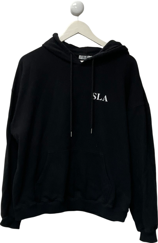 SLA the label Black Logo Hoodie UK S