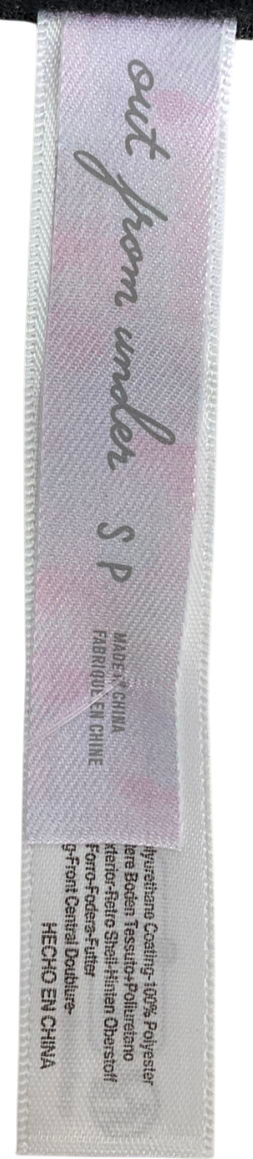 Urban Outfitters Black Blaze Faux Leather Belted Corset Top UK S