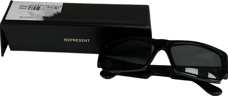 Represent Black Polarised Initial Sunglasses