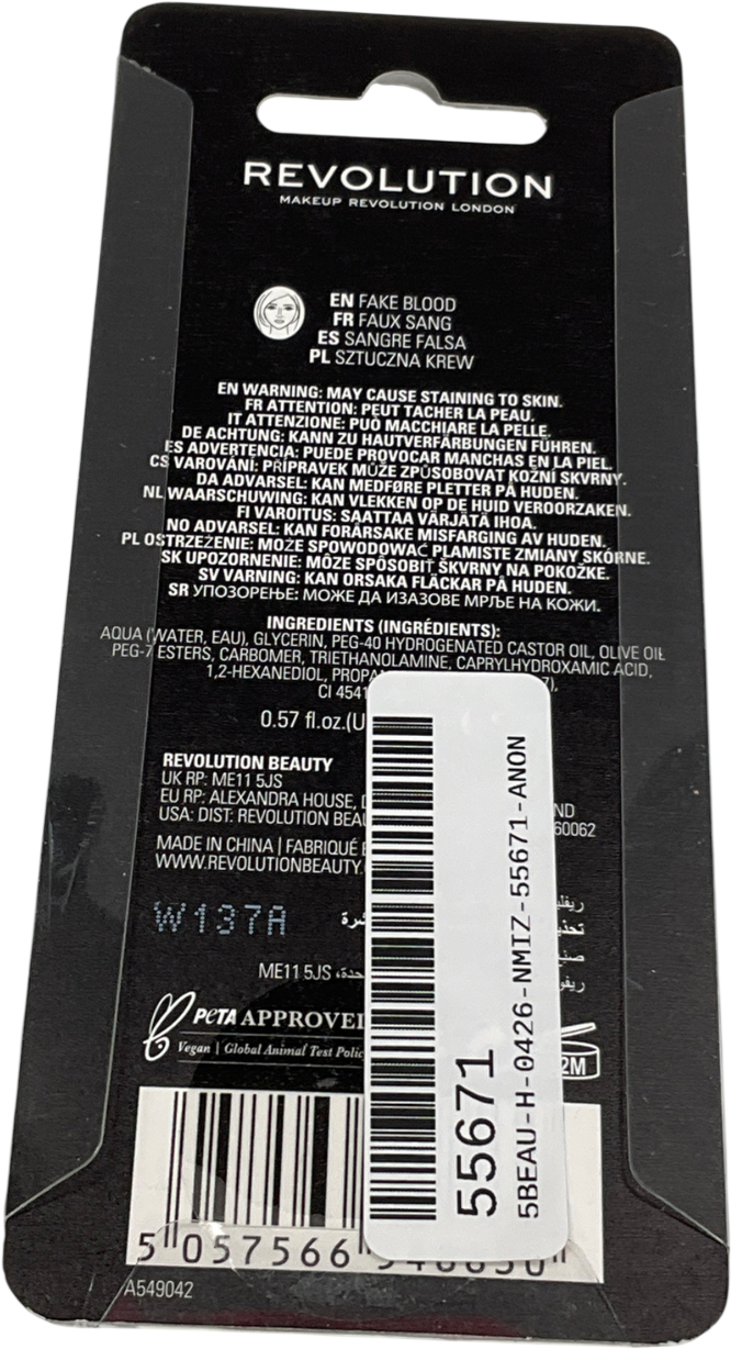 Revolution Sfx Fake Blood 17ml