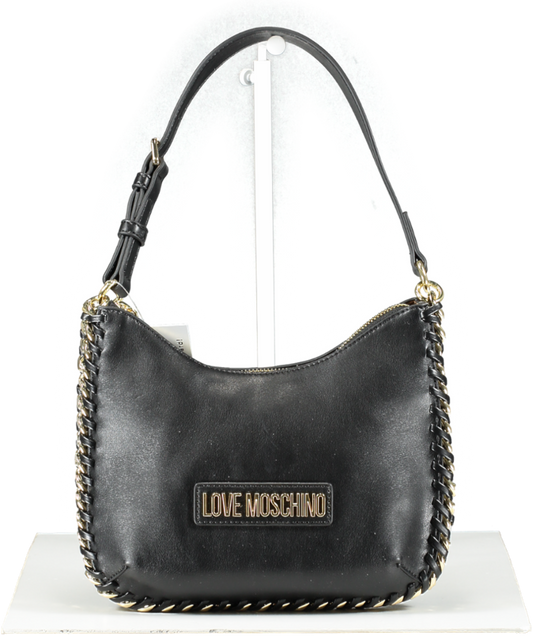 Love Moschino Black Chain Hobo Shoulder Bag