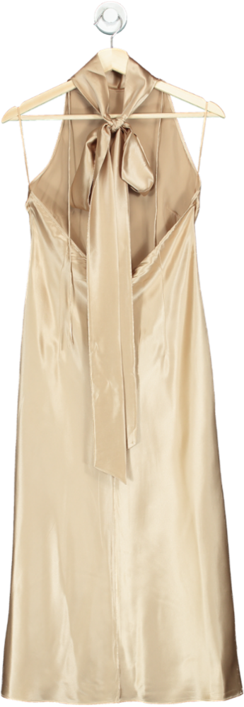 LilysilkSilk Halter Neck Midi-Dress UK 10