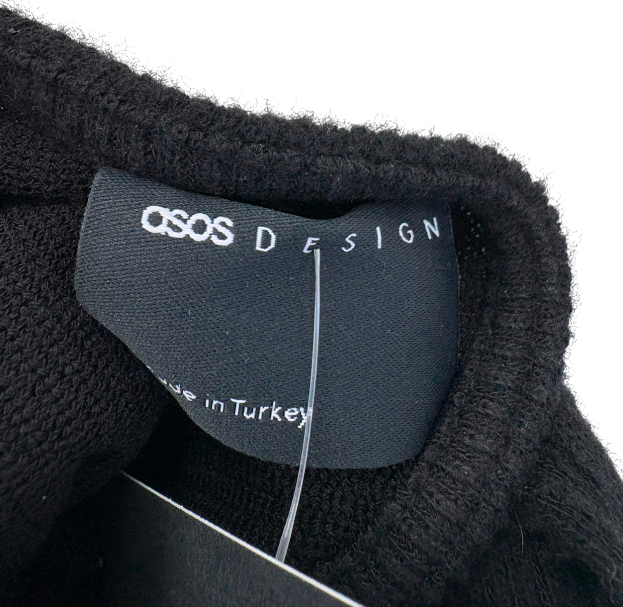 ASOS Black Asymmetric Long Sleeve Maxi Dress UK XS