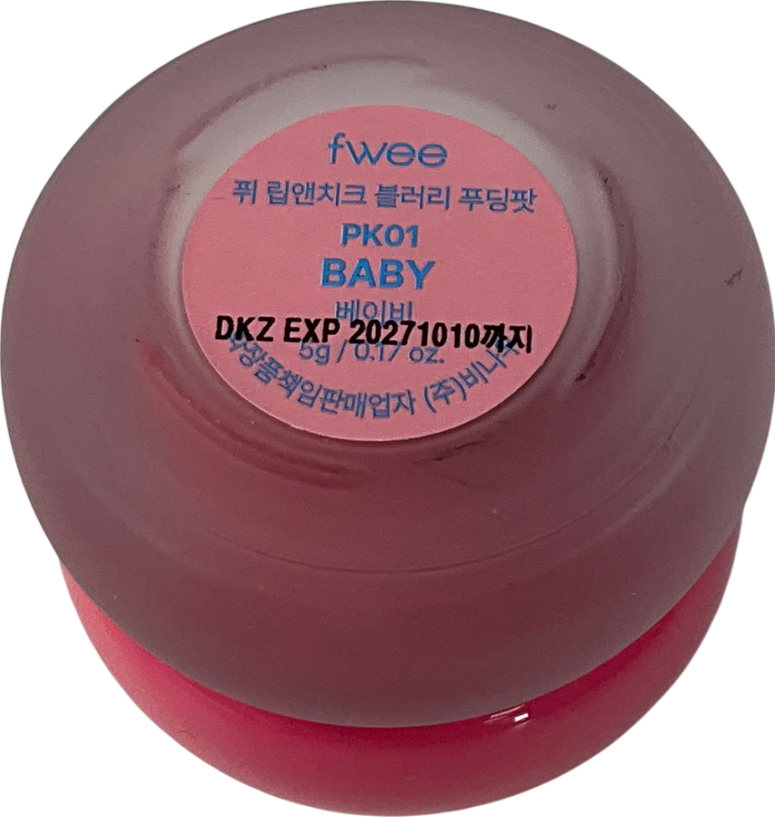 fwee Lip & Cheek Blurry Pudding Pot Baby 5g