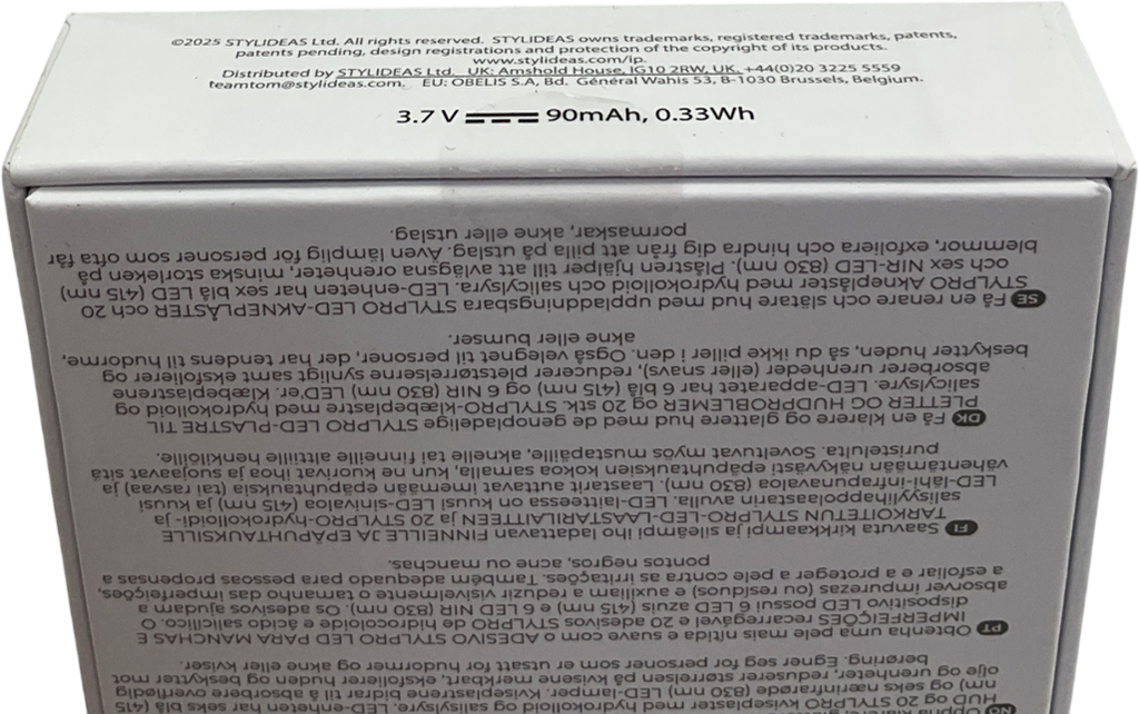 STYLPRO Blue Led Blemish Patch With 20x Hydrocolloid & Salicylic Patches ONE SIZE