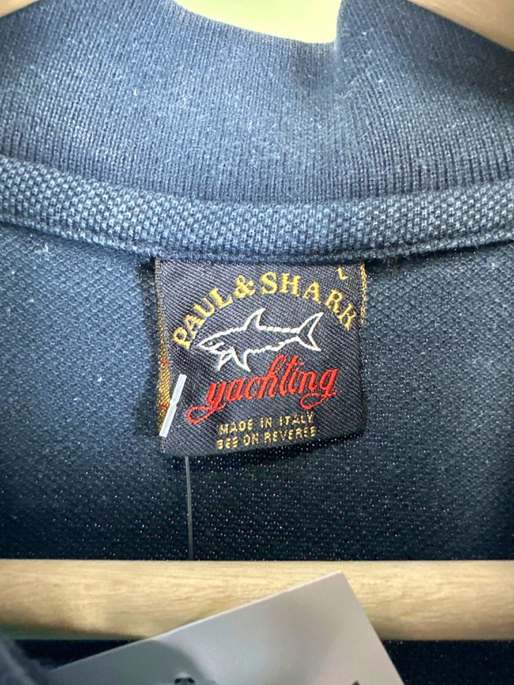 Paul & Shark Blue Stripe Polo Shirt UK L