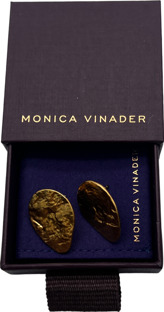 Monica Vinader Metallic Capri Teardrop Stud Earrings One Size