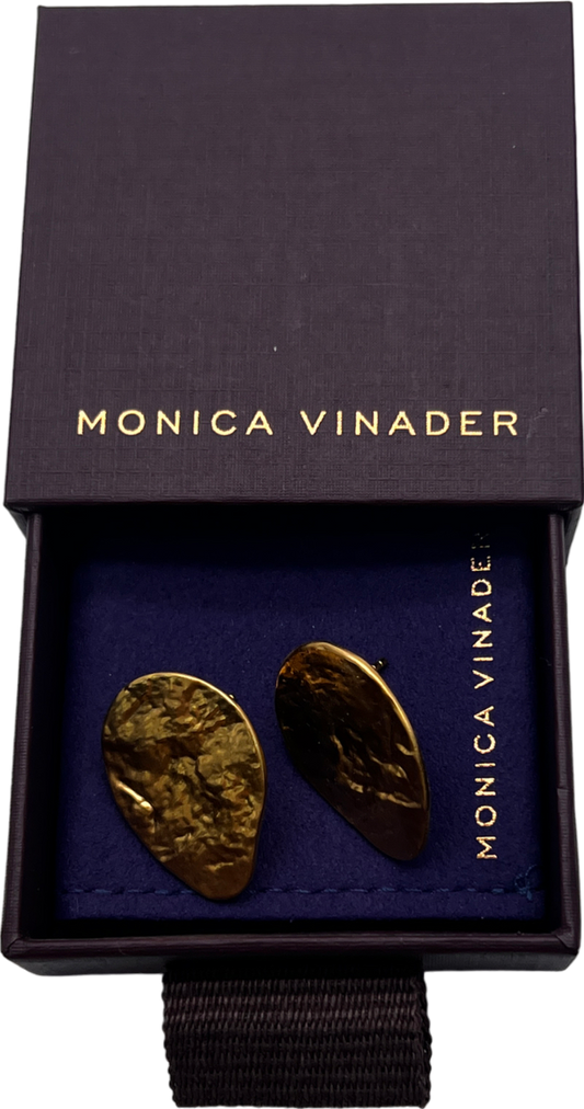 Monica Vinader Metallic Capri Teardrop Stud Earrings One Size