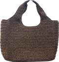 M&S Brown Straw Top Handle Bag One Size