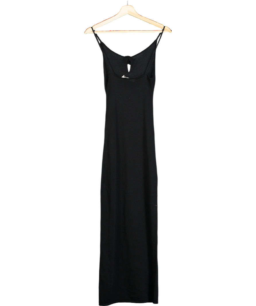 Maison Essentiele Black Knitted Maxi Dress UK 6